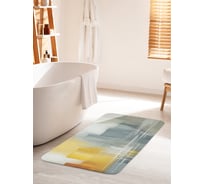 Коврик для ванной комнаты и туалета противоскользящий JOYARTY Цветные мазки 60x100 см bath_sd2718_60x100