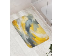 Коврик для ванной комнаты и туалета противоскользящий JOYARTY Плавные мазки 52x77 см bath_sd2011