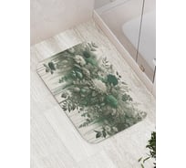 Коврик для ванной комнаты и туалета противоскользящий JOYARTY Растекающие цветы 52x77 см bath_sd3112