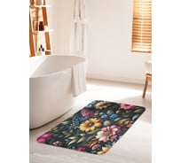 Коврик для ванной комнаты и туалета противоскользящий JOYARTY Буйство цветов 60x100 см bath_sd1988_60x100