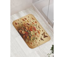 Коврик для ванной комнаты и туалета противоскользящий JOYARTY Цветы с поля 52x77 см bath_sd1999