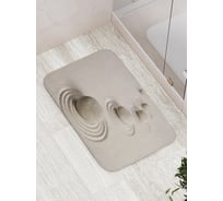 Коврик для ванной комнаты и туалета противоскользящий JOYARTY Круги под камнями 52x77 см bath_91608