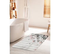 Коврик для ванной комнаты и туалета противоскользящий JOYARTY Цветы на дереве 60x100 см bath_sd1903_60x100