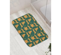 Коврик для ванной комнаты и туалета противоскользящий JOYARTY Стая леопардов 52x77 см bath_385242