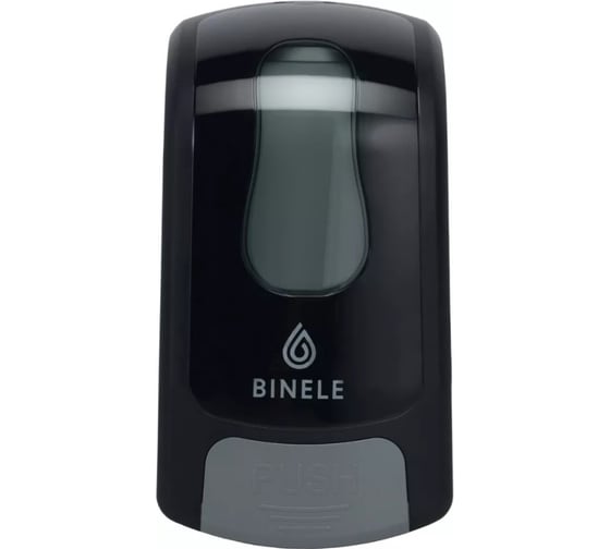 Диспенсер для жидкого мыла BINELE mSoap наливной, 1 л. черный DL01RB 1
