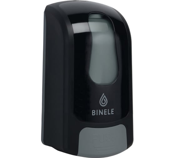 Диспенсер для жидкого мыла BINELE mSoap наливной, 1 л. черный DL01RB