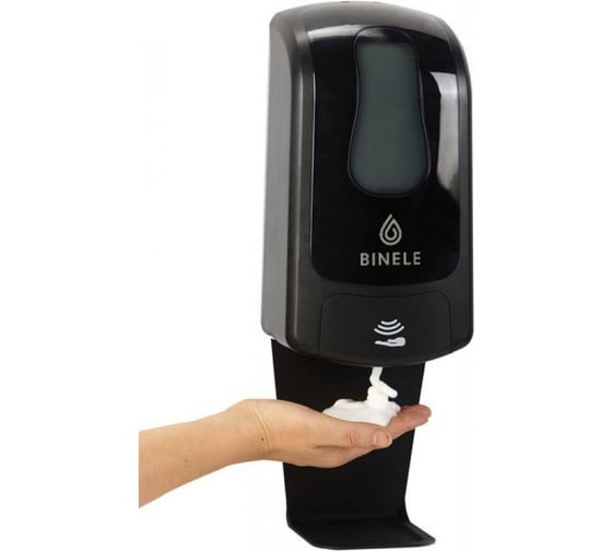 Диспенсер BINELE iFoam для мыла-пены наливной сенсорный, 1 л. черный DF20RB