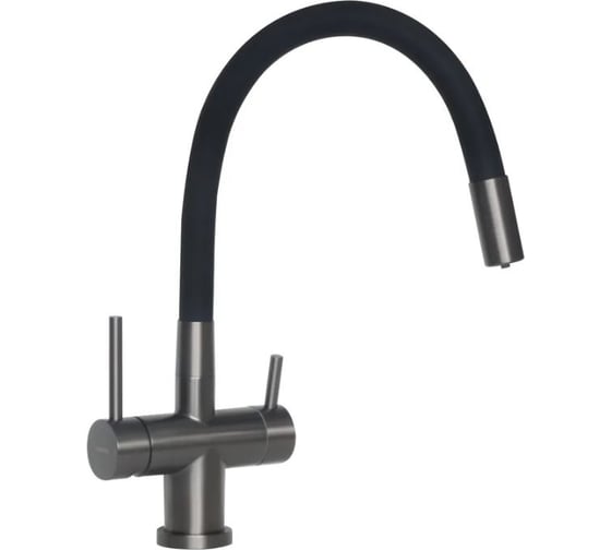 Смеситель LONGRAN Sprint logic LM2198, GunGrey/Black LM2198 GG BL