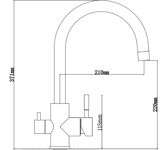 Смеситель LONGRAN Sprint logic LM2199, Gold Matt LM2199 GM