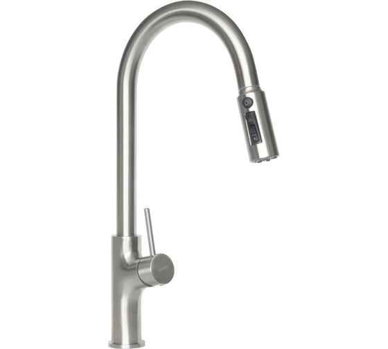 Смеситель LONGRAN Techno LM2171, Stainless Steel выдвижной лейка LM2171 SS 1