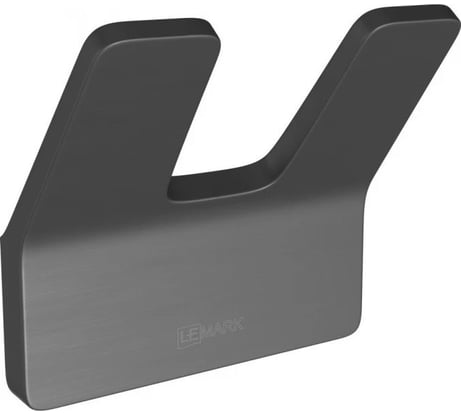 Крючок двойной для полотенец Lemark SMOOTH LINE графит 9716006