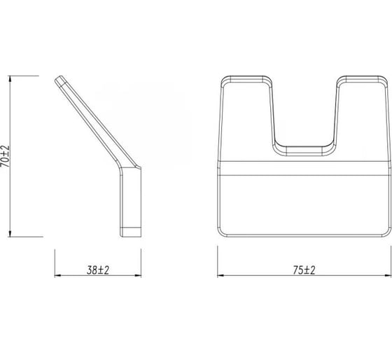 Крючок двойной для полотенец Lemark SMOOTH LINE хром 9711004
