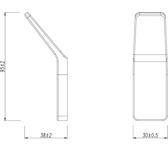 Крючок одинарный для полотенец Lemark SMOOTH LINE 2 шт., графит 9716003