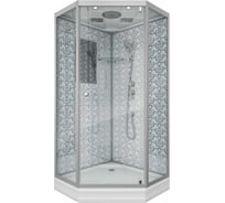 Душевая кабина NIAGARA NG- 1000x1000x2100 мм, низкий поддон 15 см, стенки белые, 3 места 7702DW