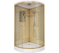 Душевая кабина NIAGARA NG- 1000x1000x2100 мм, низкий поддон 15 см, стенки золото, 3 места 7702G
