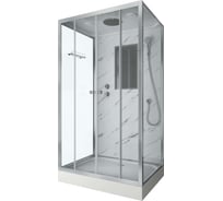 Душевая кабина NIAGARA NG- 1200x900x2100 мм, низкий поддон, стенки мрамор, 4 места 7772QM