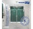Стеклянная шторка на ванну WasserKraft Липпе (Lippe) 45S02-170 4