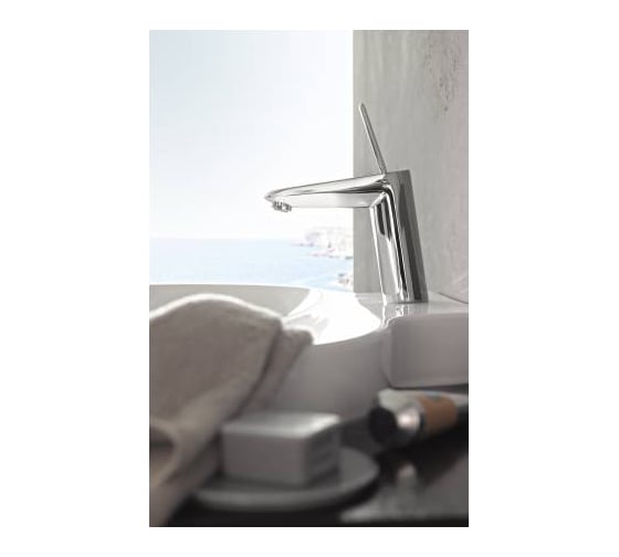 Смеситель для раковины Grohe Eurodisc Joy со сливным гарнитуром, M-Size 23427000