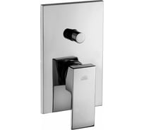 Встраиваемый смеситель для душа Paffoni на 2 выхода с накладкой из металла 120х190 мм EL015CR/M 00255314