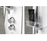 Душевая панель IDO Showerama 10-5 Comfort белая, c душевой стойкой белого цвета 558.131.00.1 00000061079 2