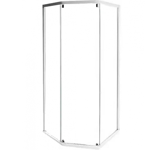 Душевая дверь с передними стенками IDO Showerama 10-5 Comfort прозрачное стекло, профиль алюминий, для пятиугольной кабины 558.208.00.1 00000061081 1
