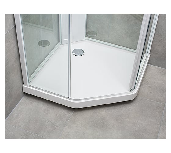 Душевой поддон IDO Showerama 10-5 Comfort белый, пятиугольный, 1000х1000 мм 558.404.00.1 00000061080