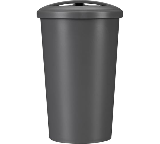Стакан для зубных щеток Econova "SCANDI" 83x83x122 мм, 0.4 л, серый 435240611
