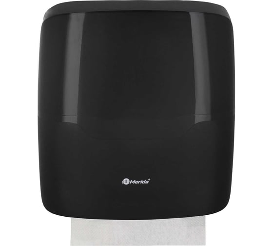 Диспенсер для листовых бумажных полотенец V сложения Merida HARMONY BLACK ABS-пластик AHC101