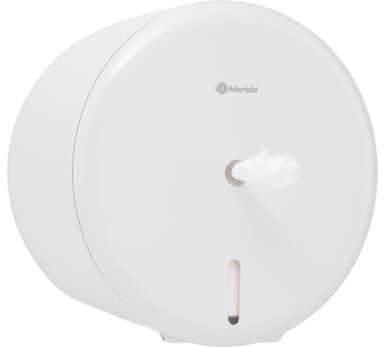 Диспенсер туалетной бумаги с центральной вытяжкой Merida ONE пластиковый, белый CEB101