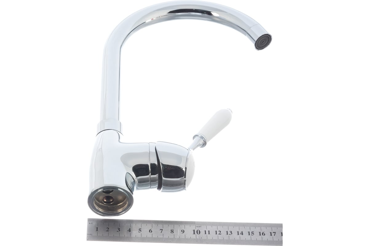 Смеситель для мойки СЛАВЕН с высоким изливом, одноручный СЛ-ОД-М22 ...