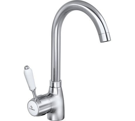 Смеситель для мойки СЛАВЕН с высоким изливом, одноручный СЛ-ОД-М22