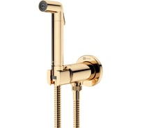 Смеситель с гигиеническим душем, встраиваемый Lemark Соло, золото LM7171G