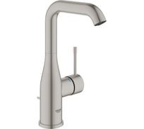 Смеситель для раковины GROHE Essence с донным клапаном, L-Size, суперсталь 24174DC1