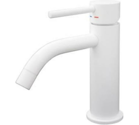 Смеситель для раковины Paffoni LIGHT LIG071BO без донного клапана, белый матовый 260766 00260766