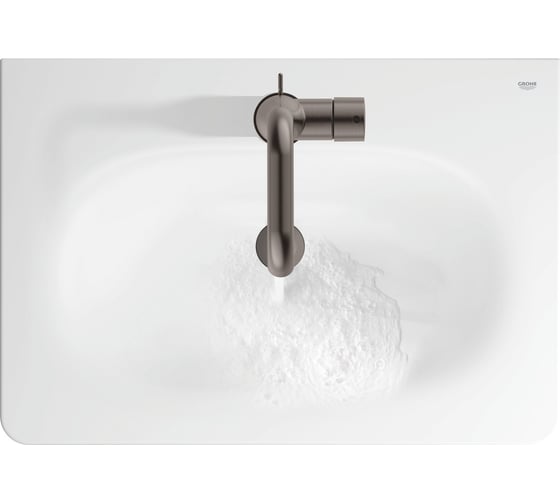 Смеситель для раковины GROHE Essence с донным клапаном, L-Size, темный графит матовый 24174AL1