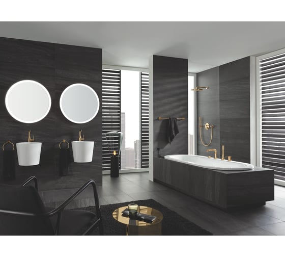Смеситель для раковины GROHE Essence с донным клапаном, L-Size, холодный рассвет глянец 24174GL1