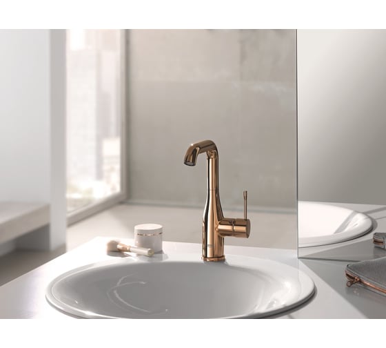 Смеситель для раковины GROHE Essence с донным клапаном, L-Size, теплый закат глянец 24174DA1