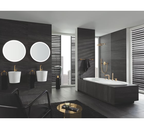 Смеситель для раковины GROHE Essence с донным клапаном, L-Size, холодный рассвет матовый 24174GN1
