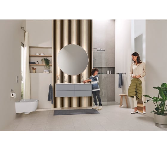 Смеситель для раковины GROHE Essence с донным клапаном, L-Size, хром 24174001