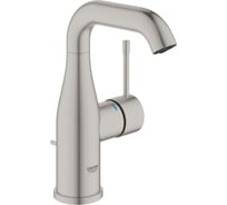 Смеситель для раковины GROHE Essence с донным клапаном, M-Size, суперсталь 24173DC1