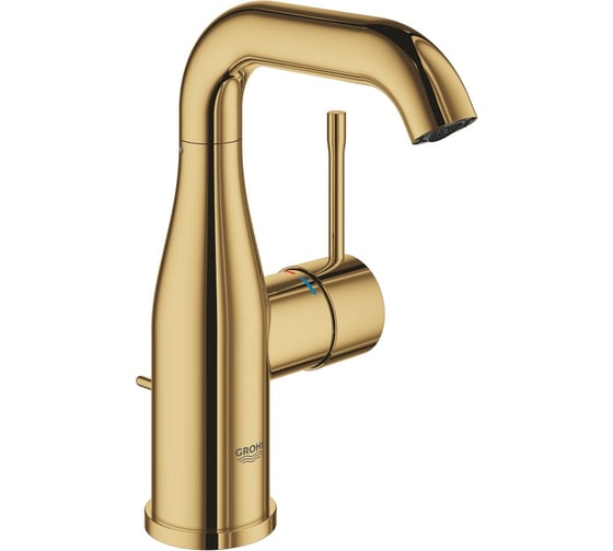 Смеситель для раковины GROHE Essence с донным клапаном, M-Size, холодный рассвет глянец 24173GL1 1