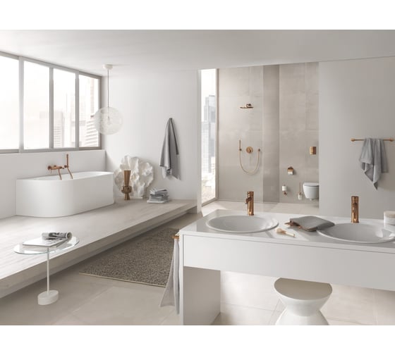 Смеситель для раковины GROHE Essence с донным клапаном, S-Size, теплый закат глянец 24171DA1