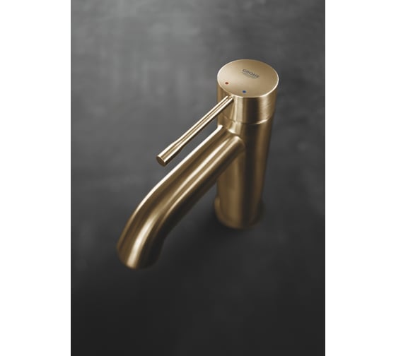 Смеситель для раковины GROHE Essence с донным клапаном, S-Size, холодный рассвет глянец 24171GL1