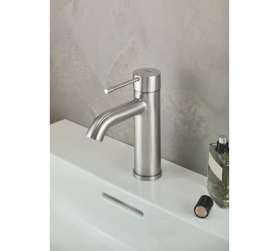 Смеситель для раковины GROHE Essence с донным клапаном, S-Size, суперсталь 24171DC1