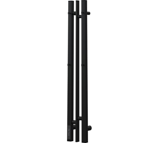 Полотенцесушитель электрический Point Фрея П2 100x800 диммер слева, черный PN20718B