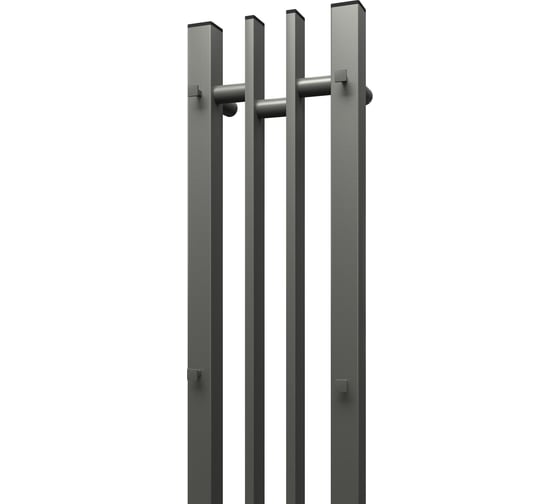 Полотенцесушитель электрический Point Фрея П2 140x800 диммер слева, графит блеск PN20728GB