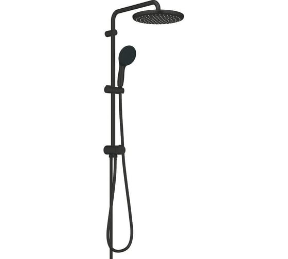 Душевая система GROHE Tempesta 250 внешнего монтажа с переключателем потоков, матовый черный 269802431