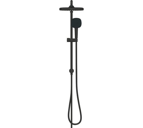 Душевая система GROHE Tempesta Cube 250 внешнего монтажа с переключателем потоков, матовый черный 269772431