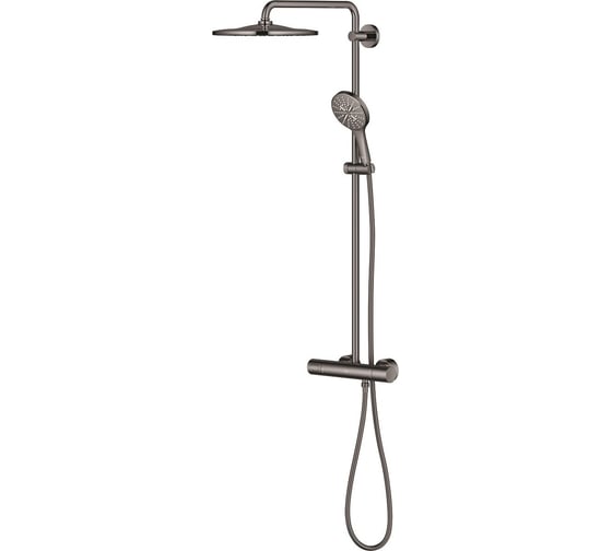 Душевая система с термостатом GROHE Rainshower SmartActive 310, темный графит глянец, 26836A00