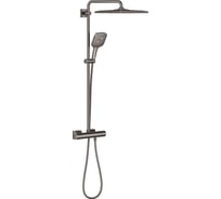 Душевая система с термостатом GROHE Rainshower SmartActive 310, темный графит глянец, 26837A00